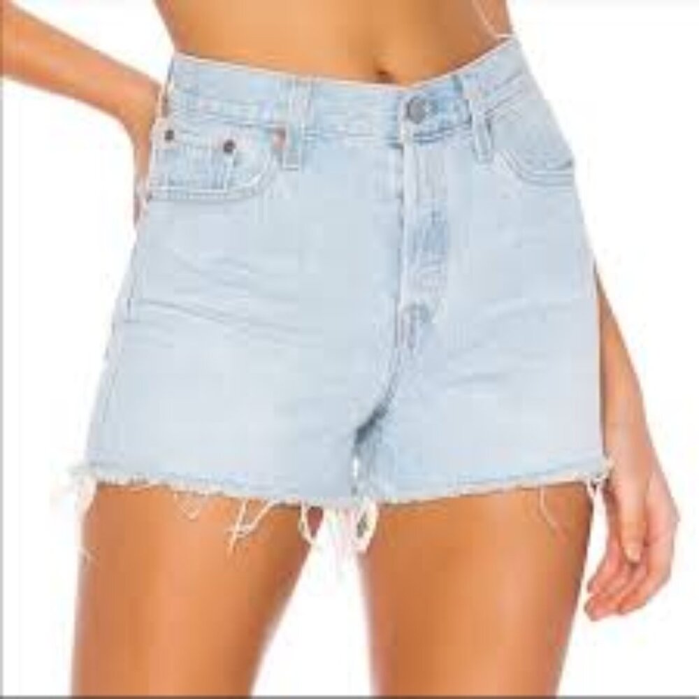 LEVI'S premium high waist wedgie short shorts